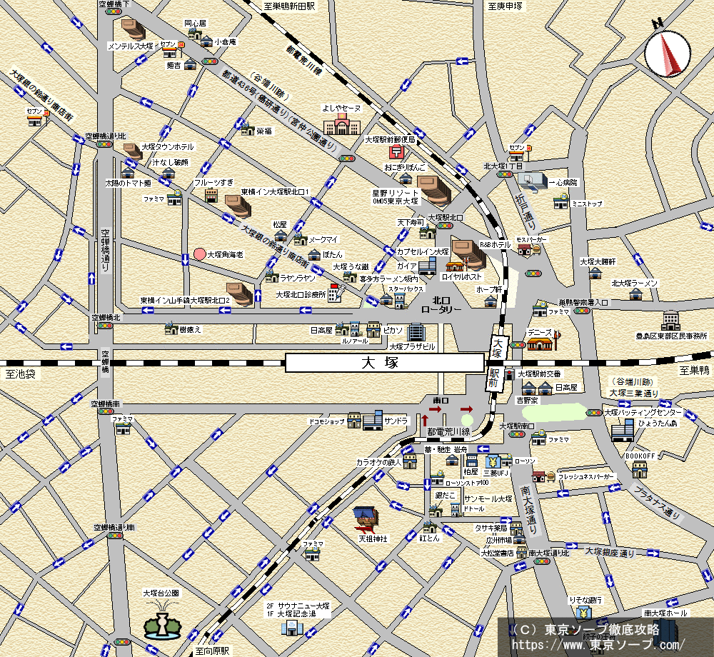 吉原・新宿・池袋など都内のエリア別MAP～東京ソープ徹底攻略～